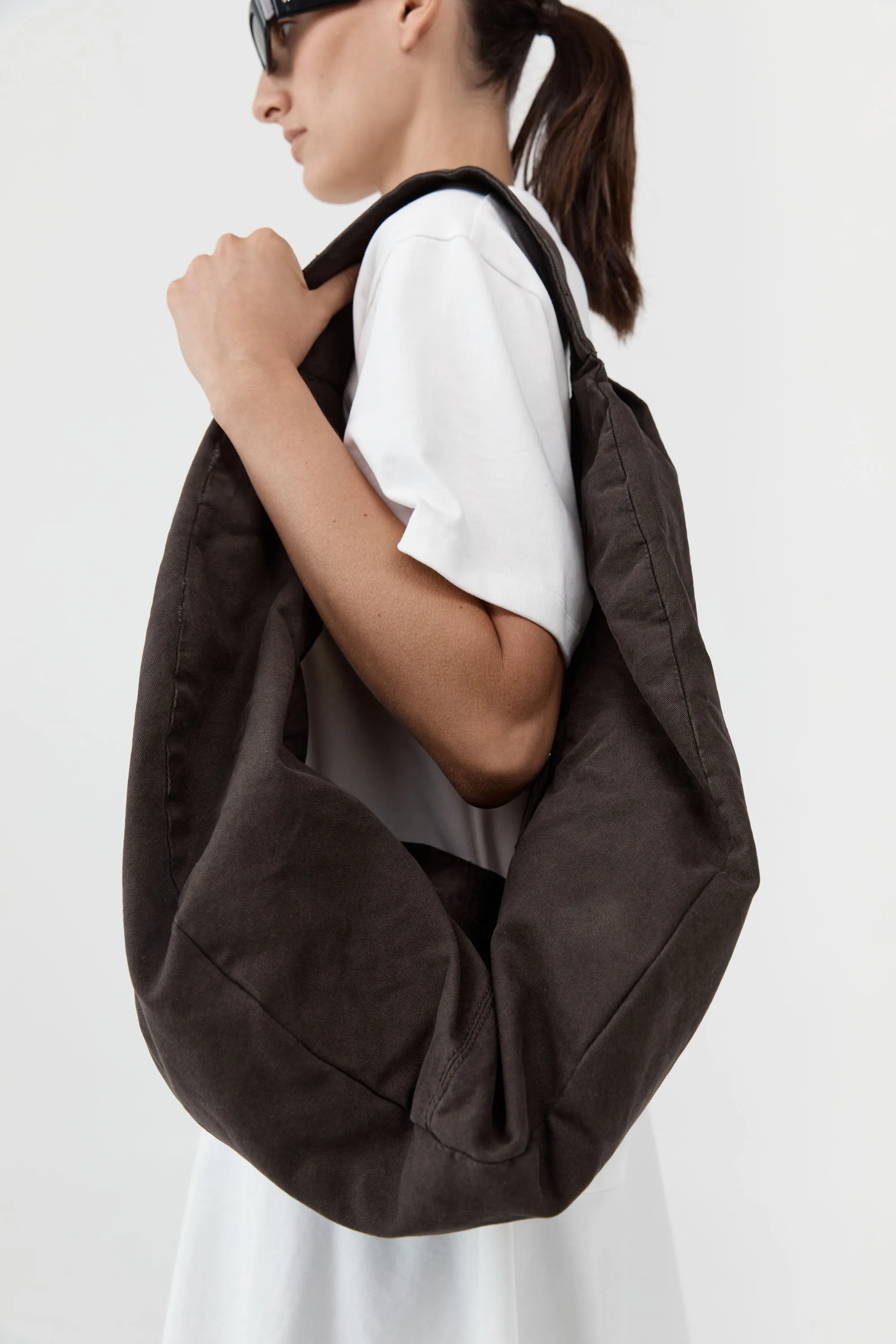 Canvas Large Crossbody Bag - Ash sold by St. Agni product image thumbnail 3