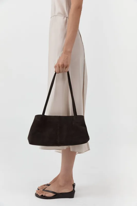 Suede Origami Tote - Coffee made by St. Agni