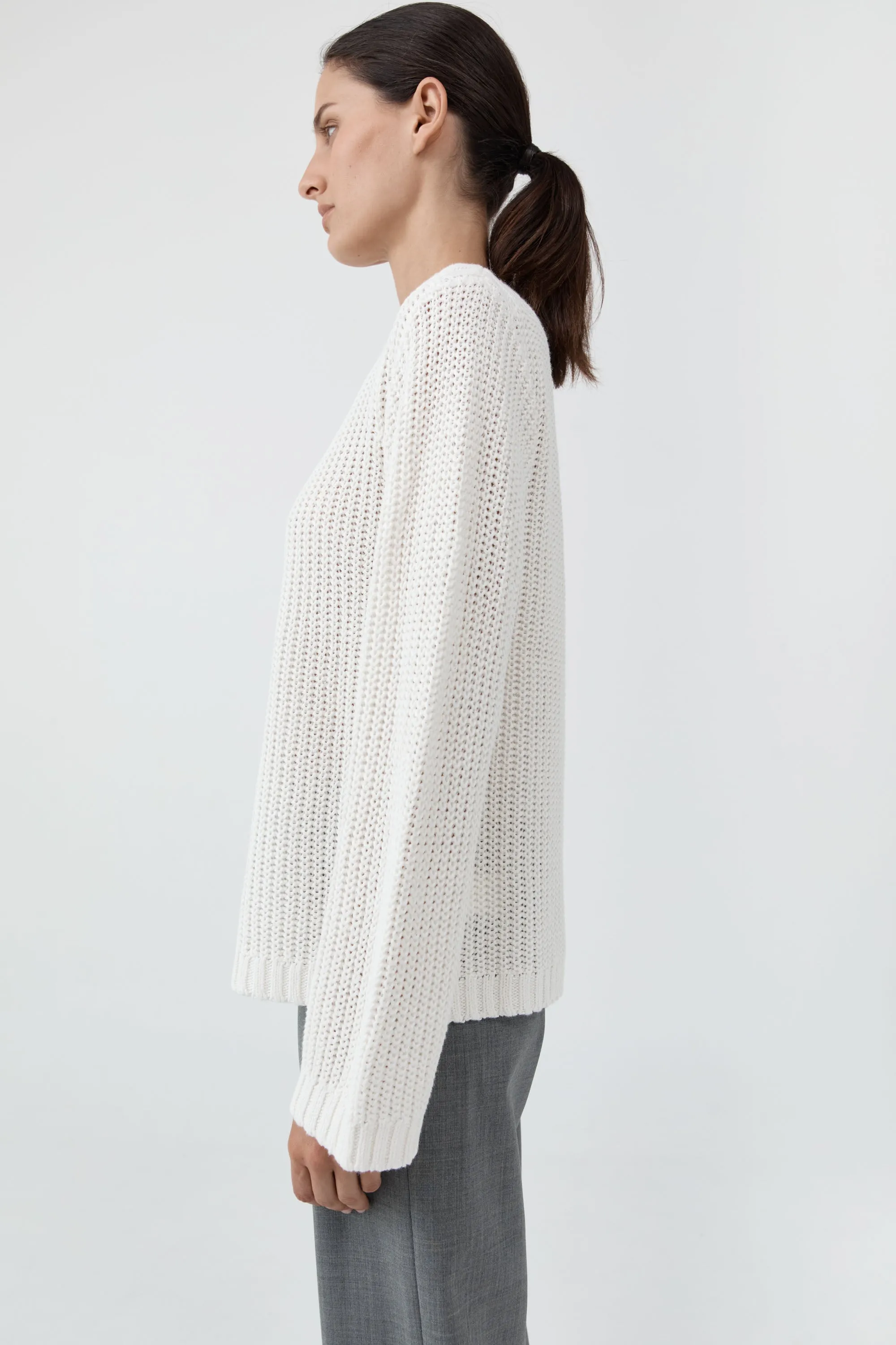 Relaxed Bateau Jumper - Off White sold by St. Agni product image thumbnail 3
