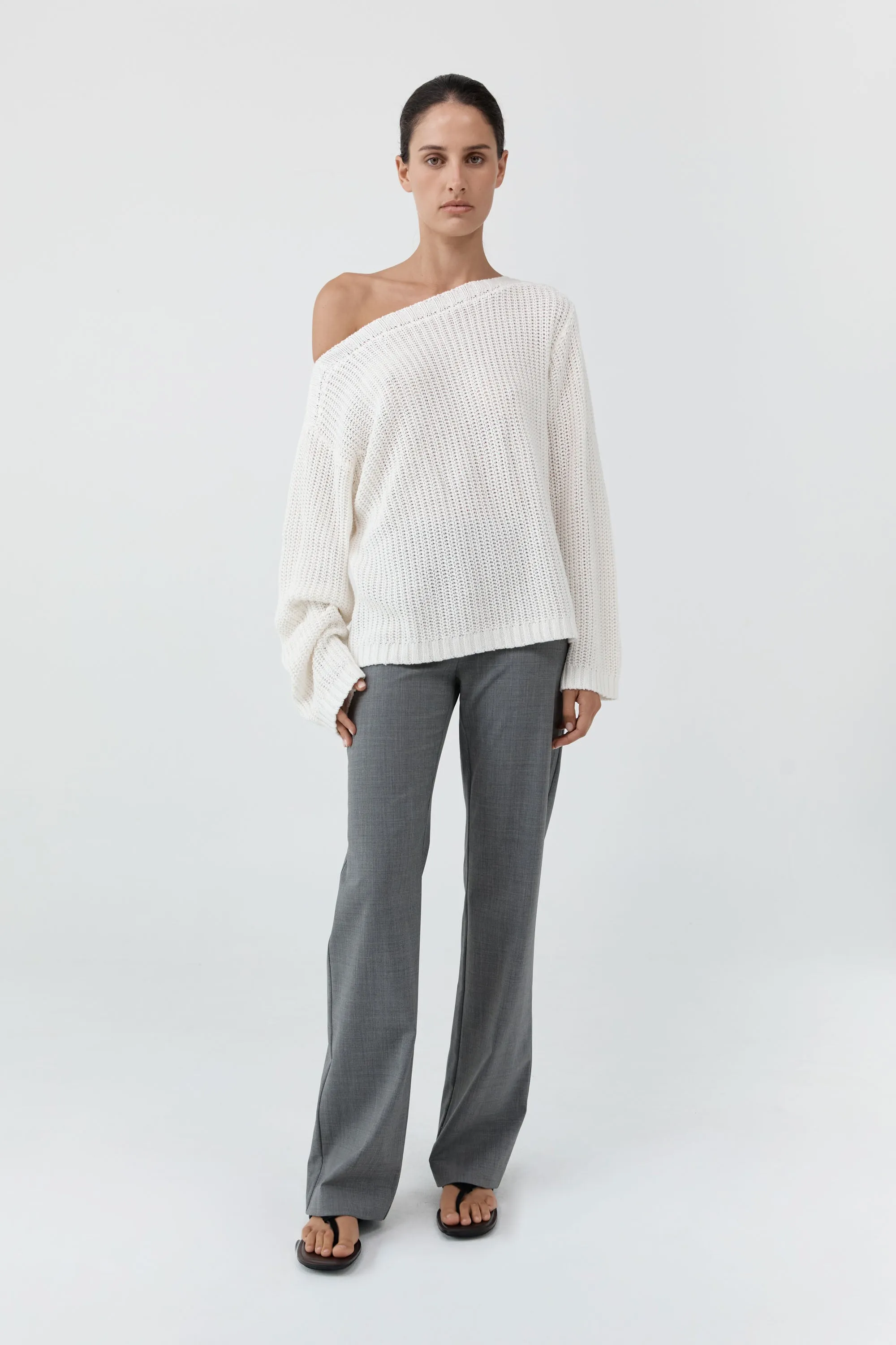Relaxed Bateau Jumper - Off White sold by St. Agni product image thumbnail 2