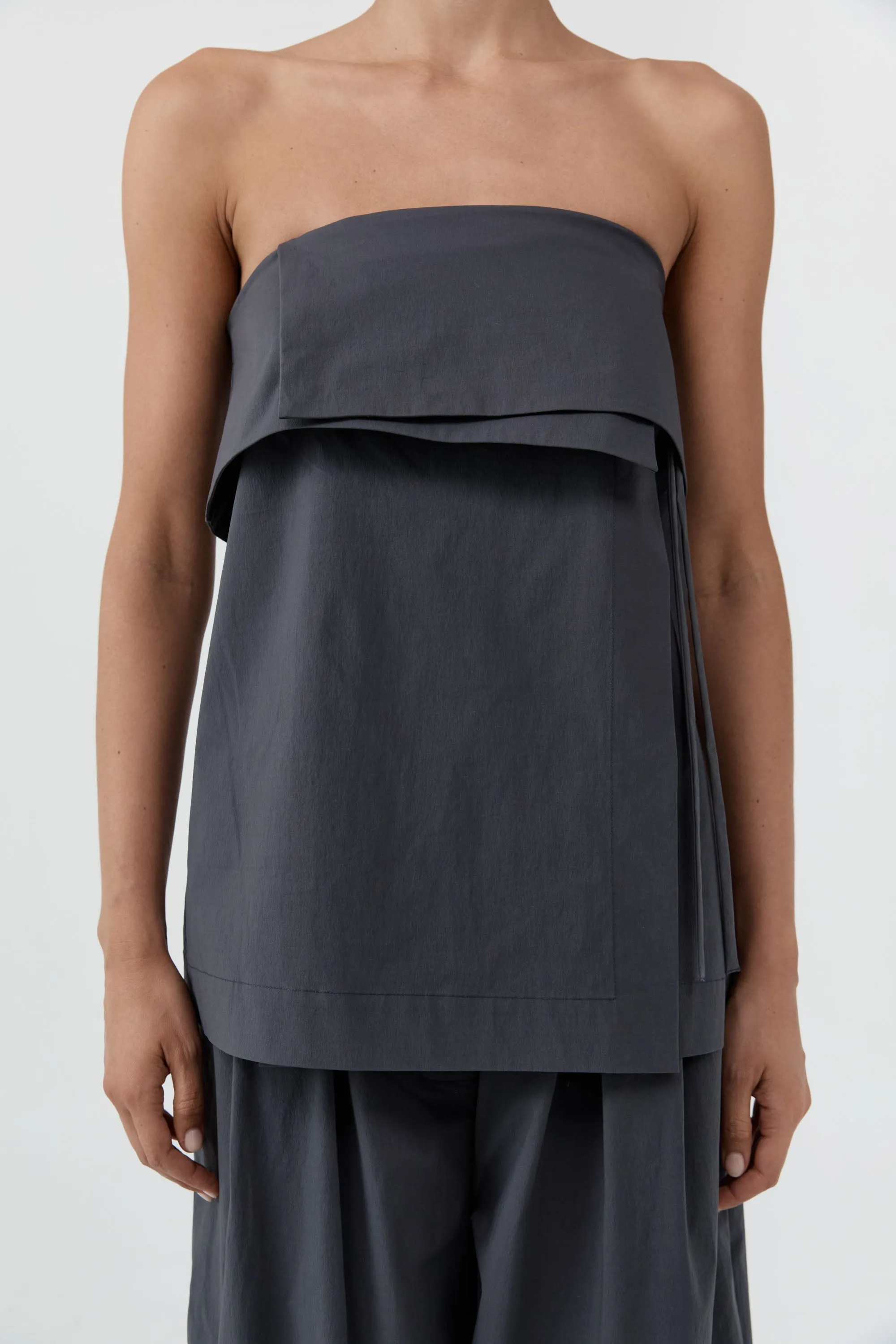 Strapless Wrap Top - Iron Glaze sold by St. Agni product image thumbnail 5