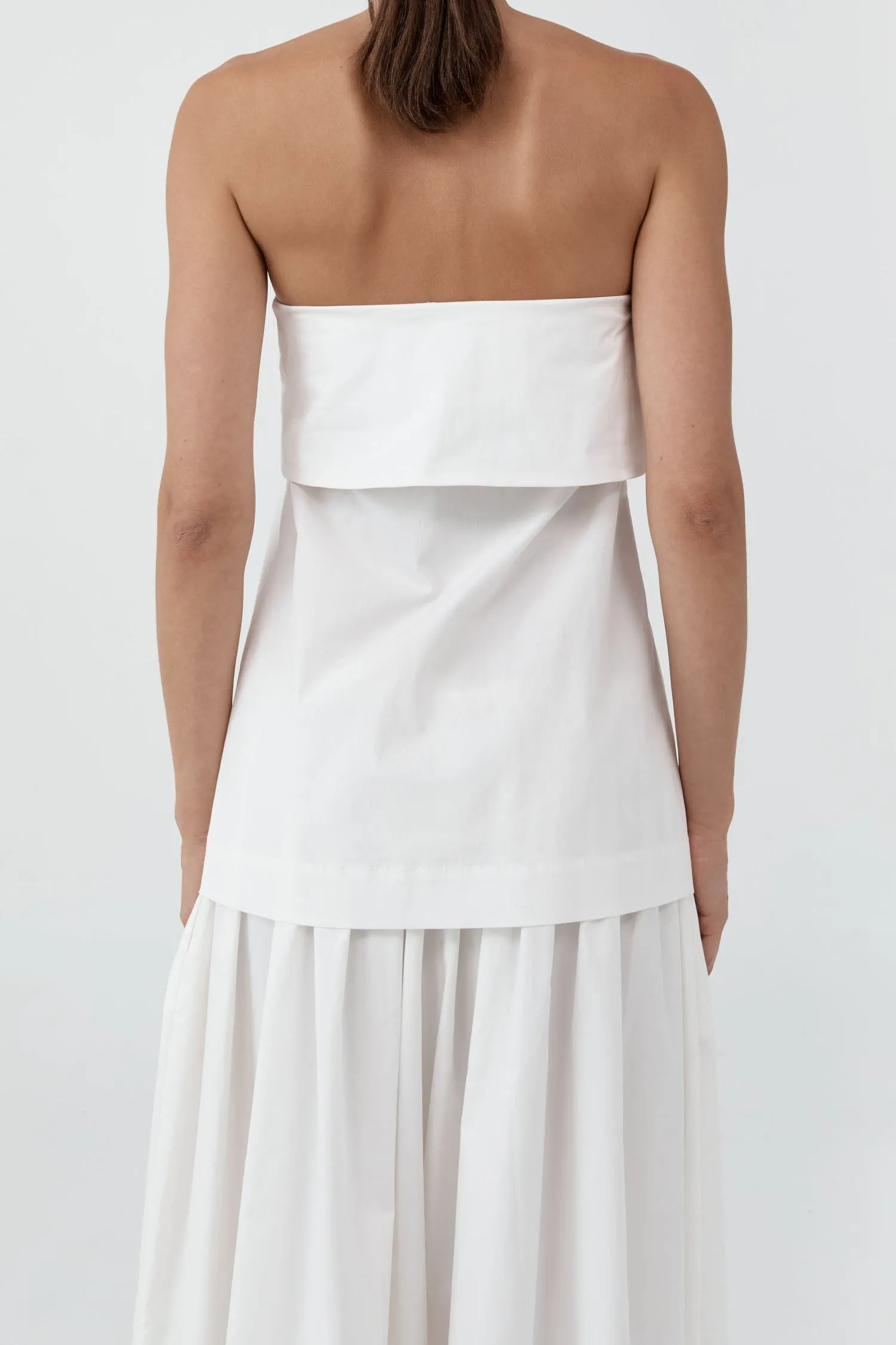 Strapless Wrap Top - Off White sold by St. Agni product image thumbnail 3