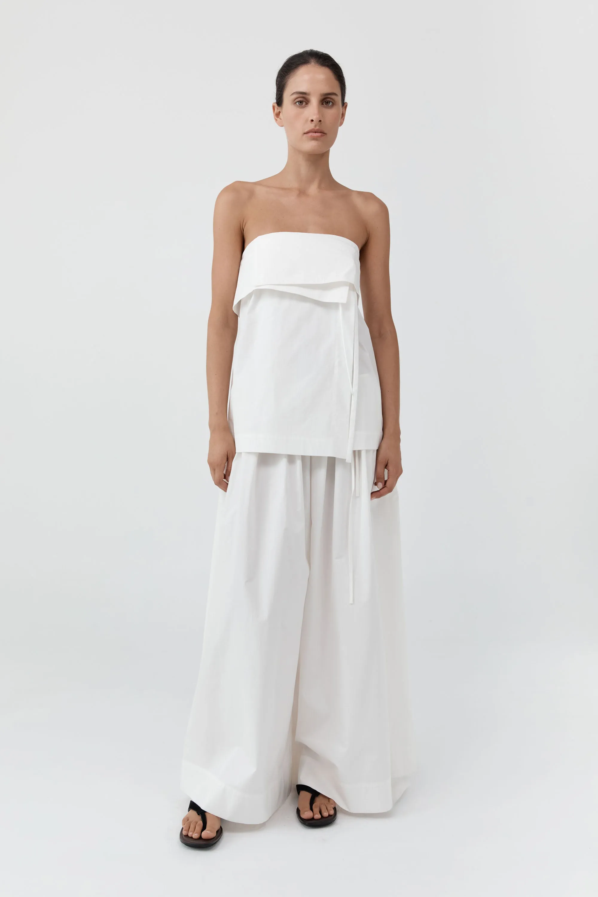 Strapless Wrap Top - Off White sold by St. Agni product image thumbnail 2