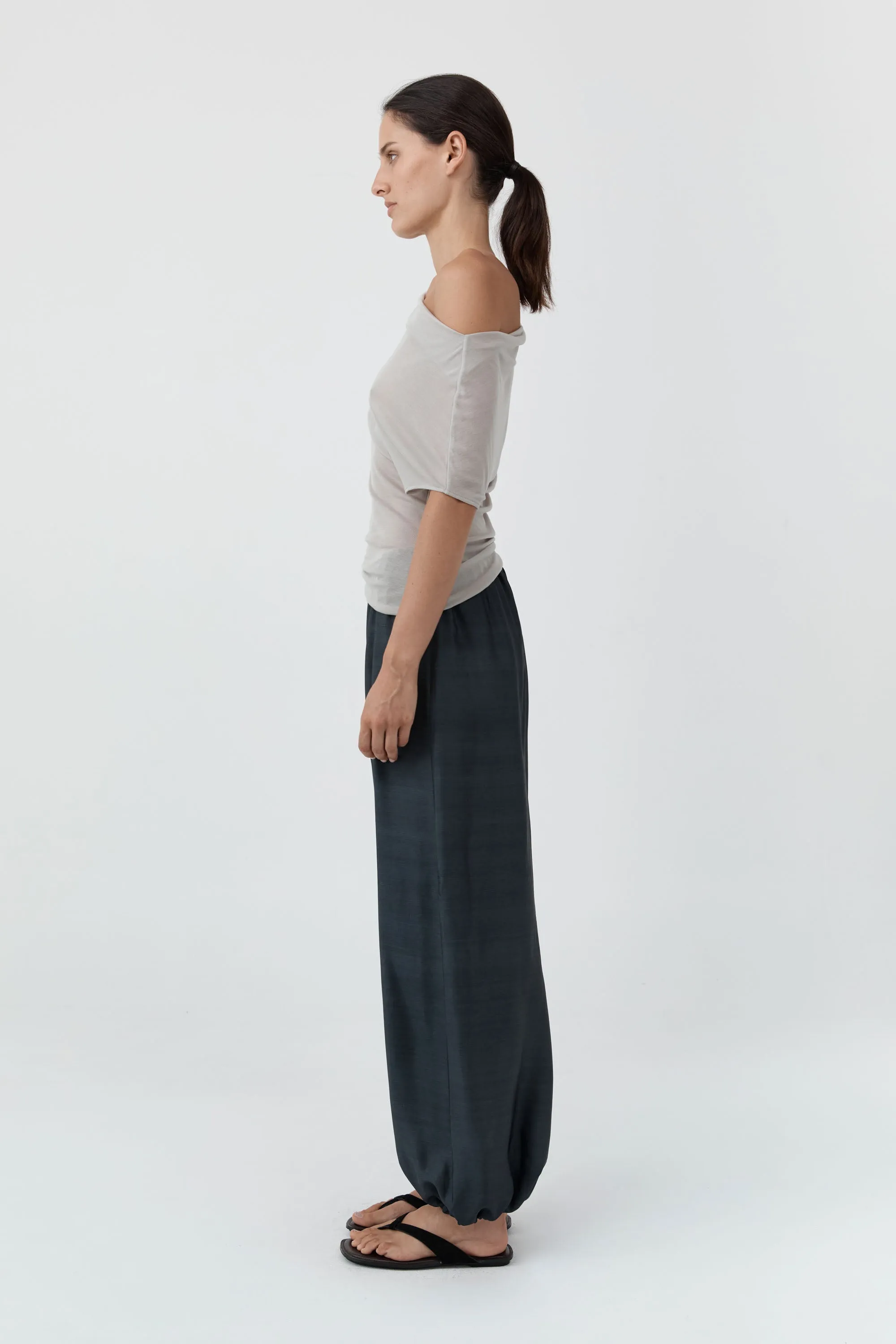 Fine Jersey Off Shoulder Top - Soft Ash sold by St. Agni product image thumbnail 3
