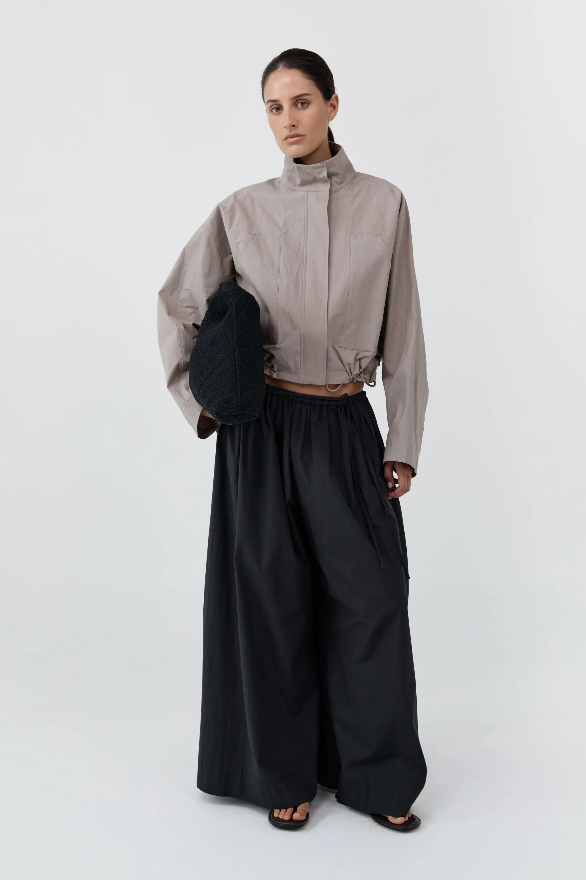 Technical Cotton Carpenter Jacket - Grey Stone sold by St. Agni