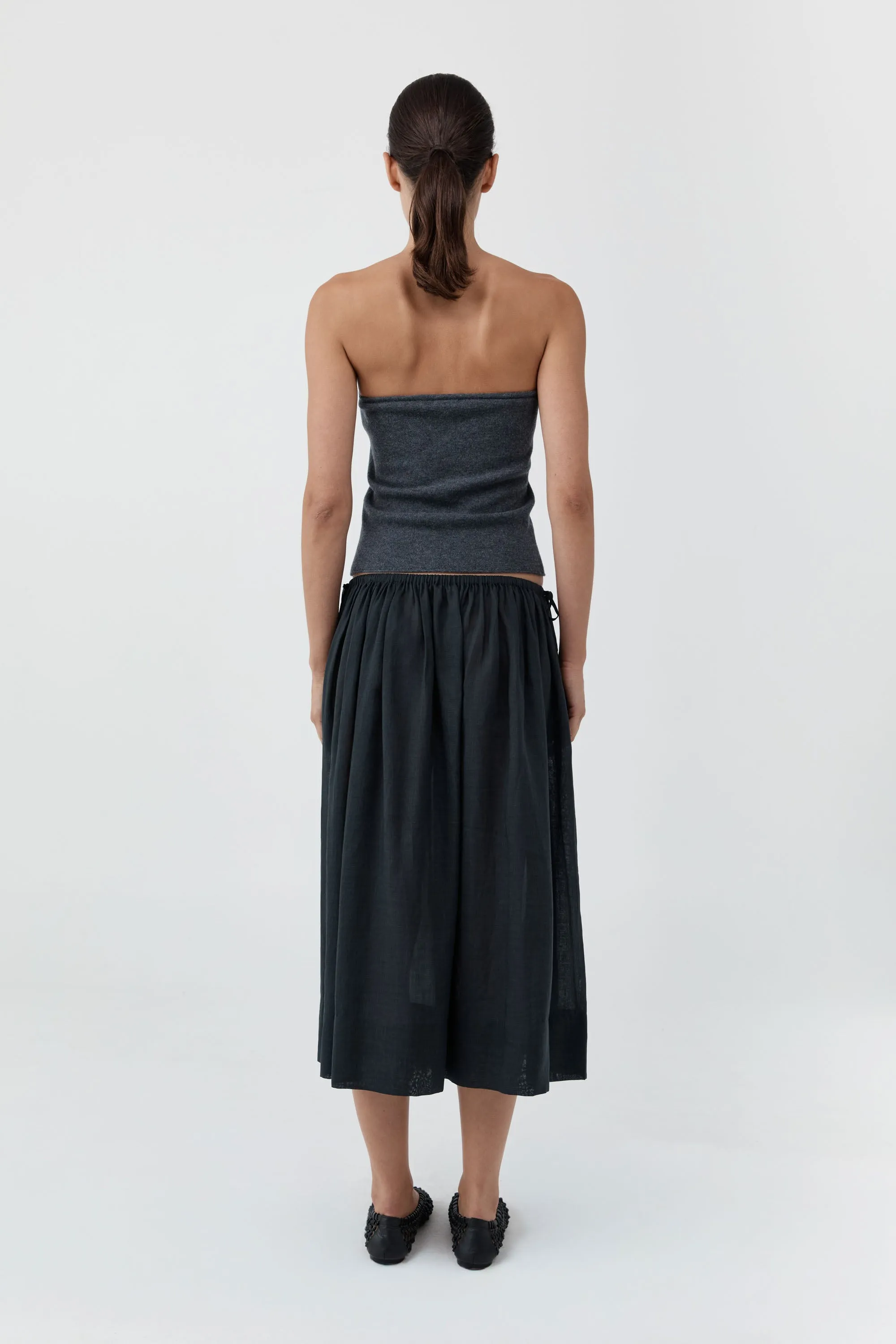 Transparent Midi Skirt - Black sold by St. Agni product image thumbnail 4