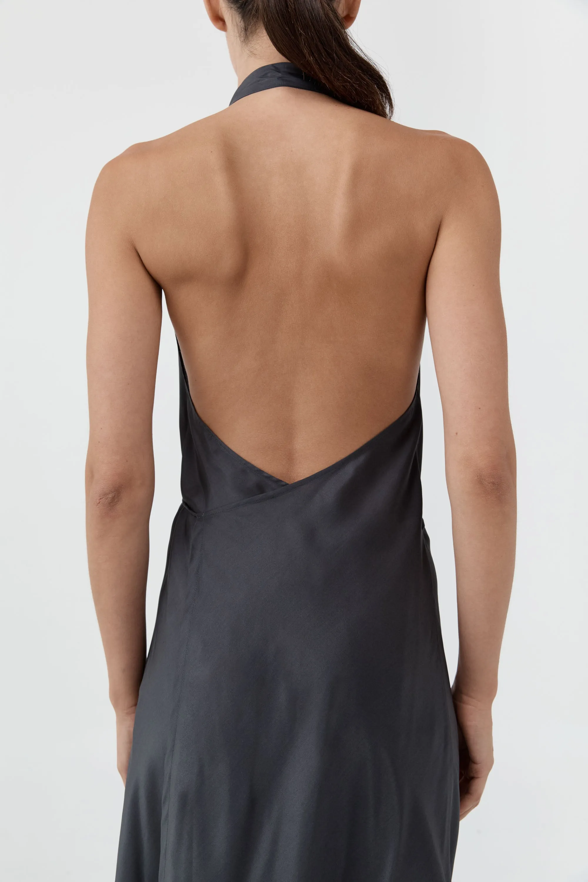 Silk Wrap Dress - Washed Black sold by St. Agni product image thumbnail 2