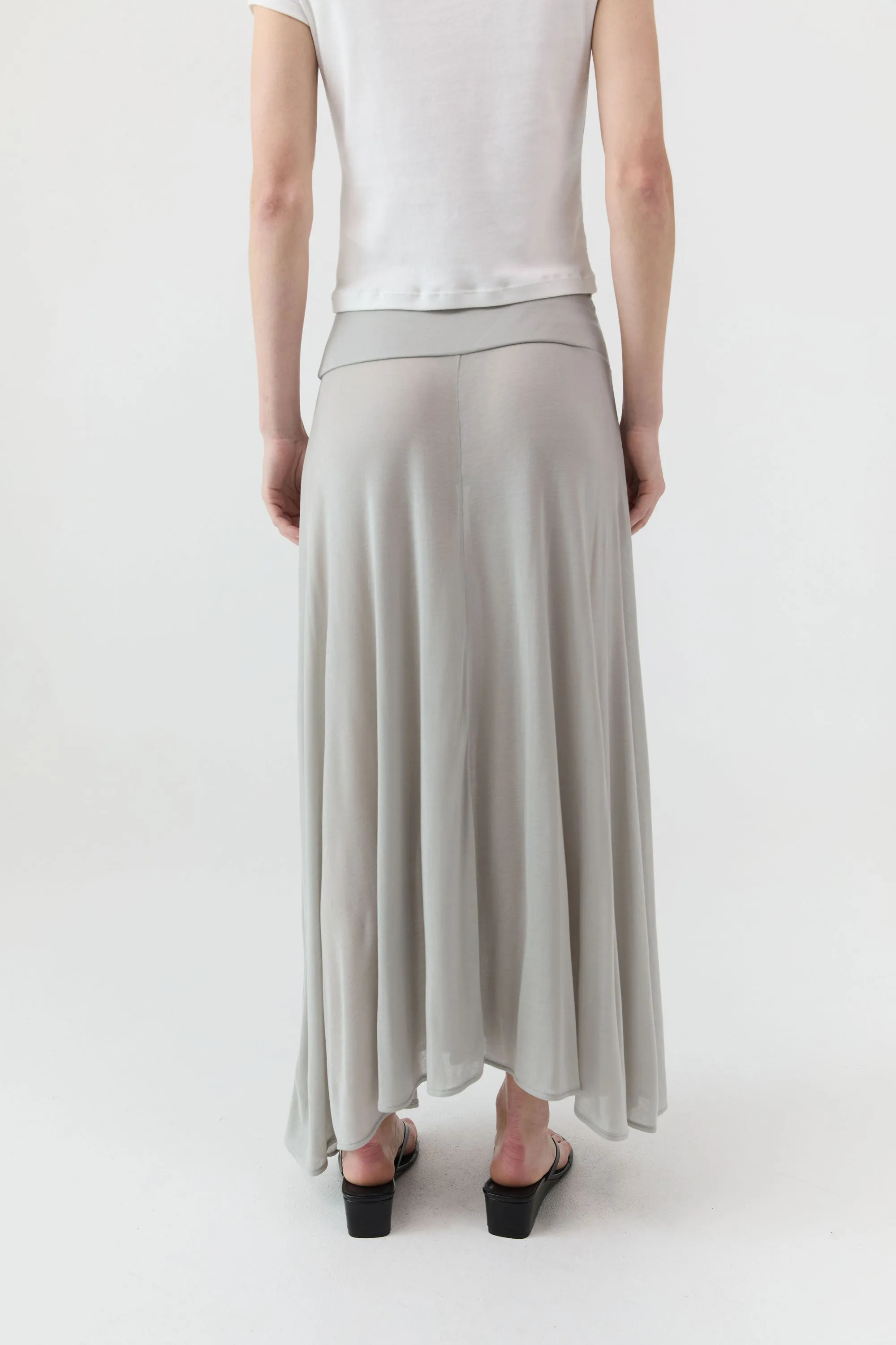 Fluid Jersey Skirt - Soft Ash sold by St. Agni product image thumbnail 5