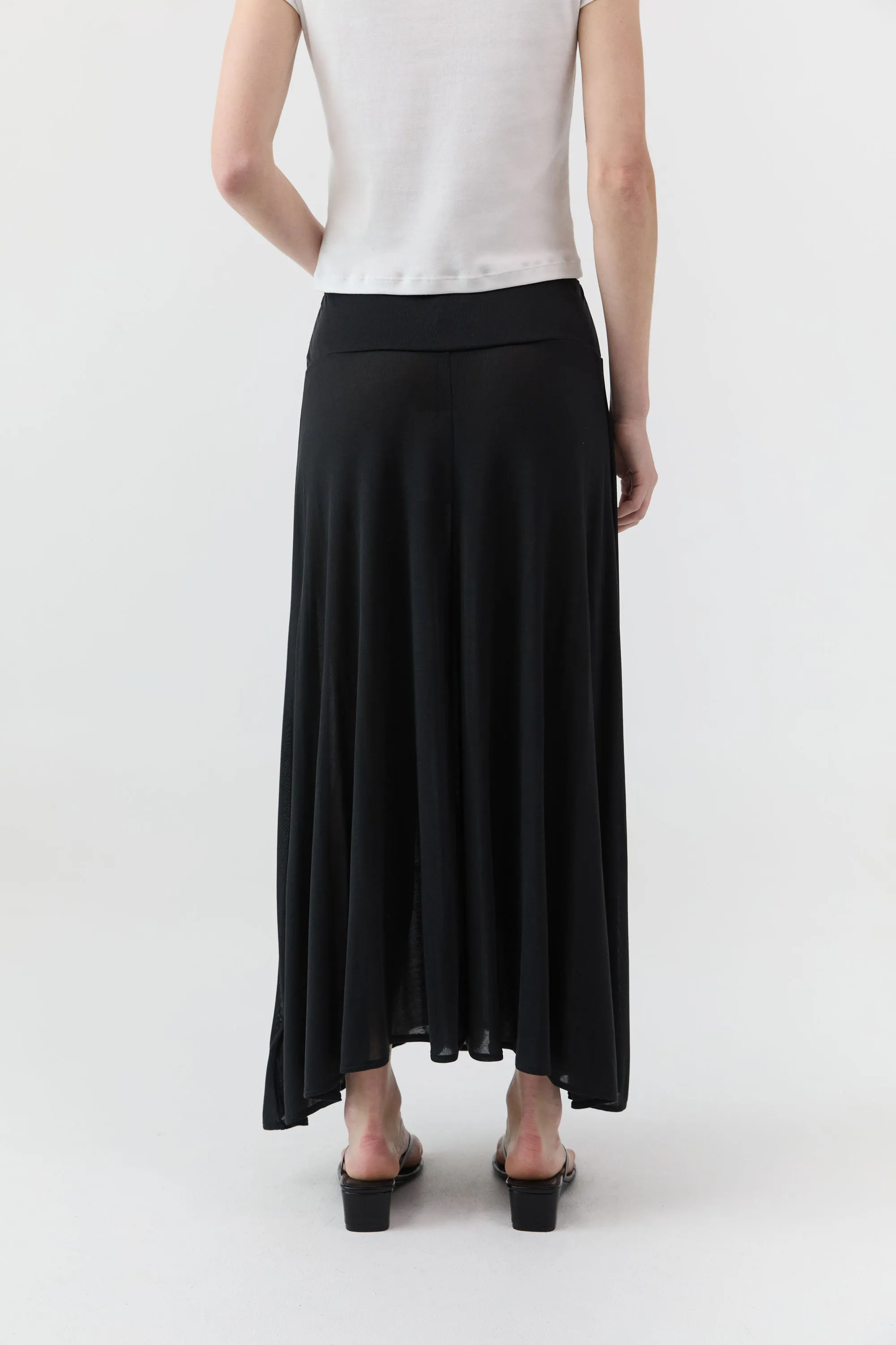 Fluid Jersey Skirt - Charcoal sold by St. Agni product image thumbnail 5