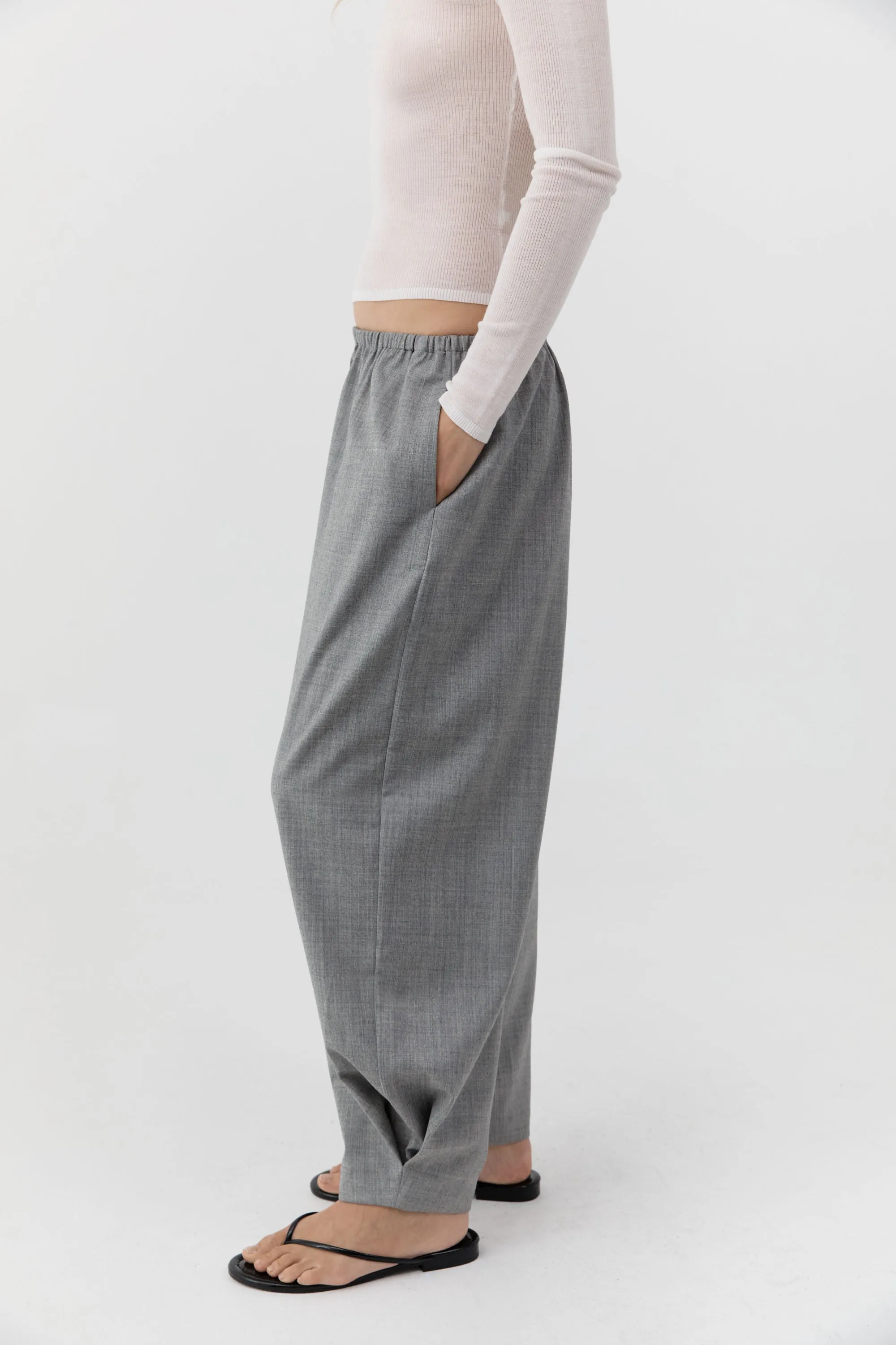 Relaxed Balloon Pants - Cobblestone sold by St. Agni product image thumbnail 3