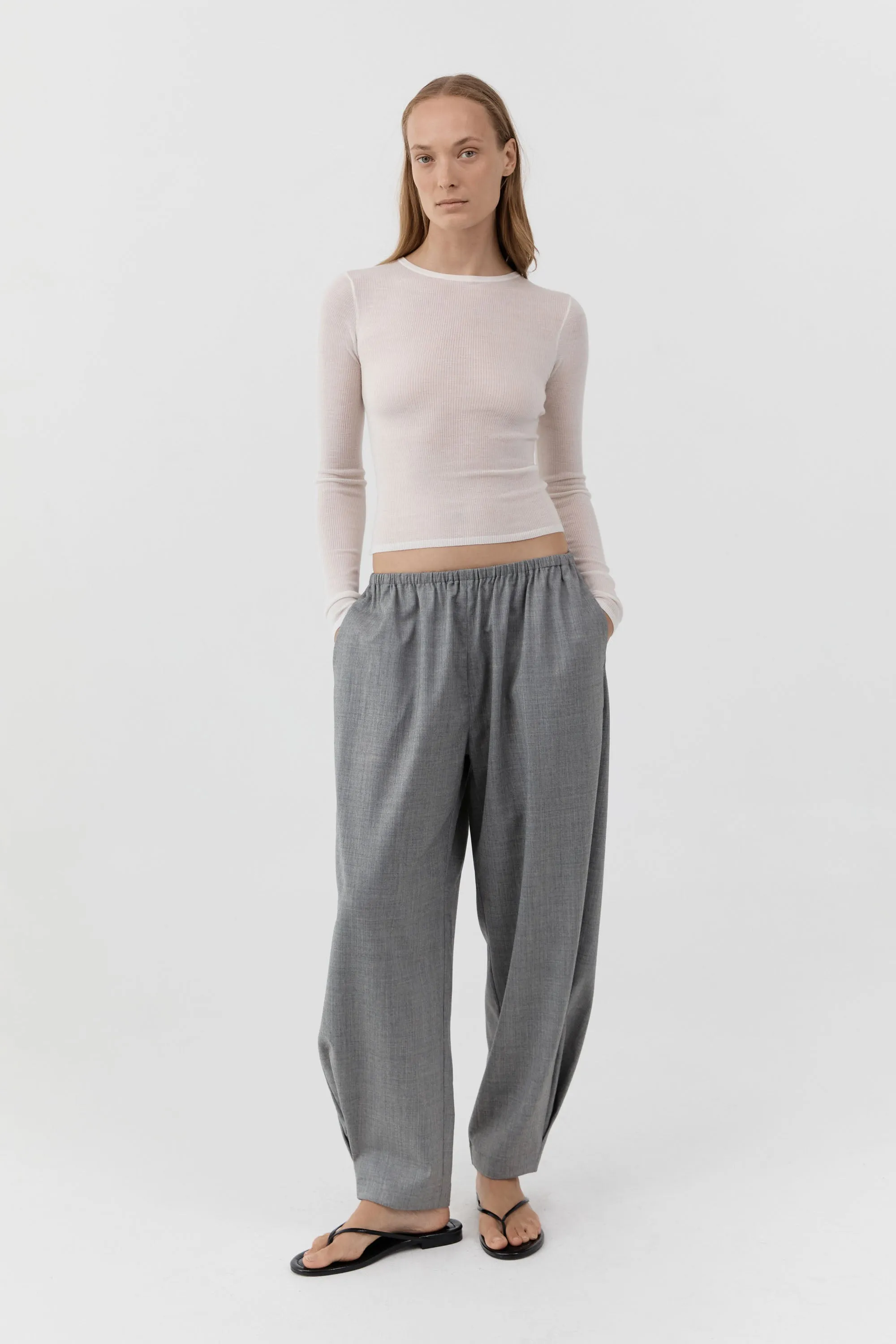 Relaxed Balloon Pants - Cobblestone sold by St. Agni product image thumbnail 2