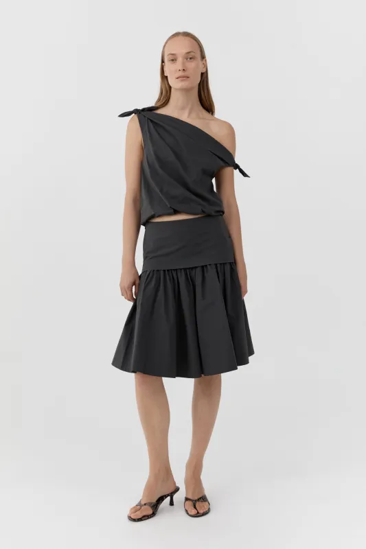 Circle Hem Gathered Skirt - Magnet made by St. Agni