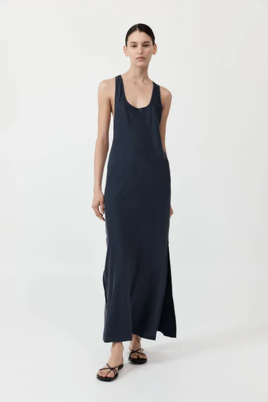 Soft Silk Bias Tank Dress - Inkwell sold by St. Agni