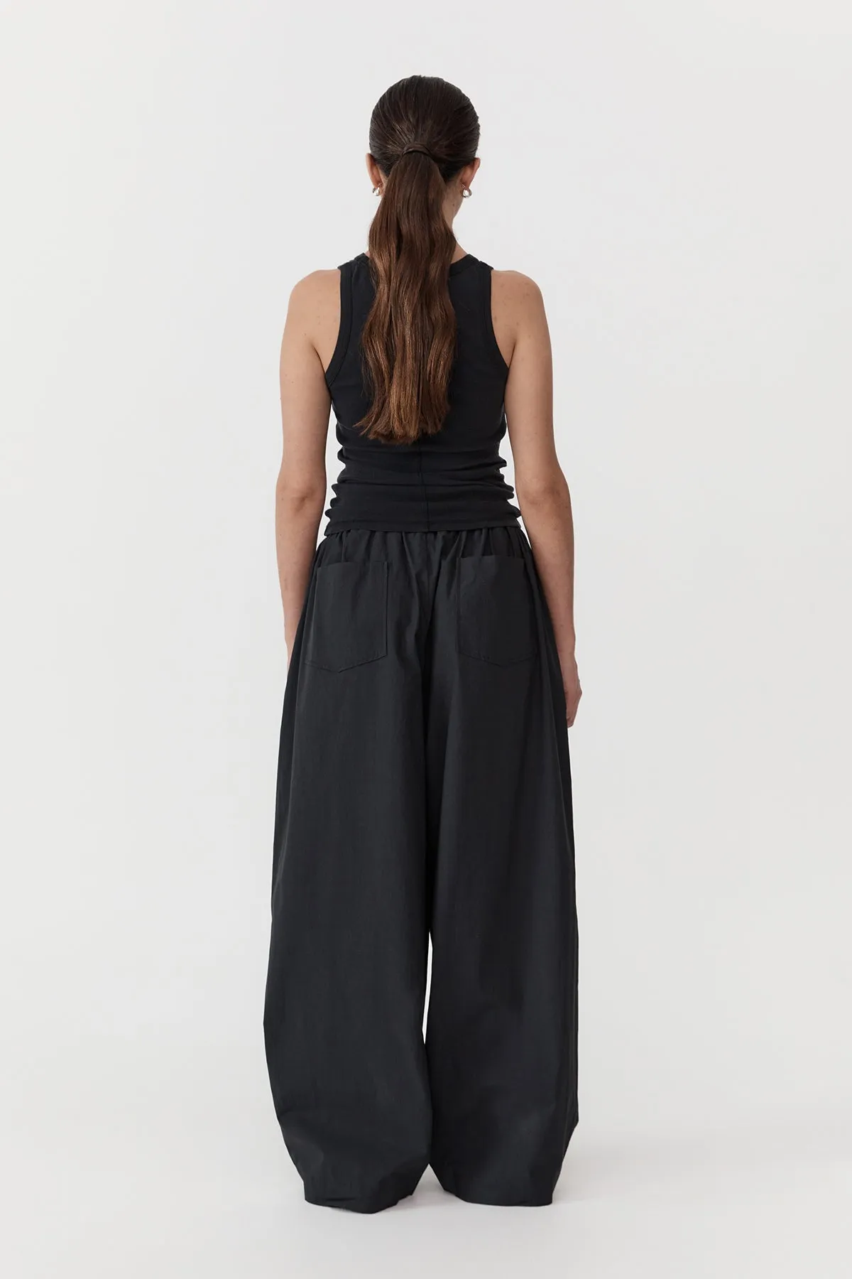 Relaxed Drawstring Pants - Black sold by St. Agni product image thumbnail 3