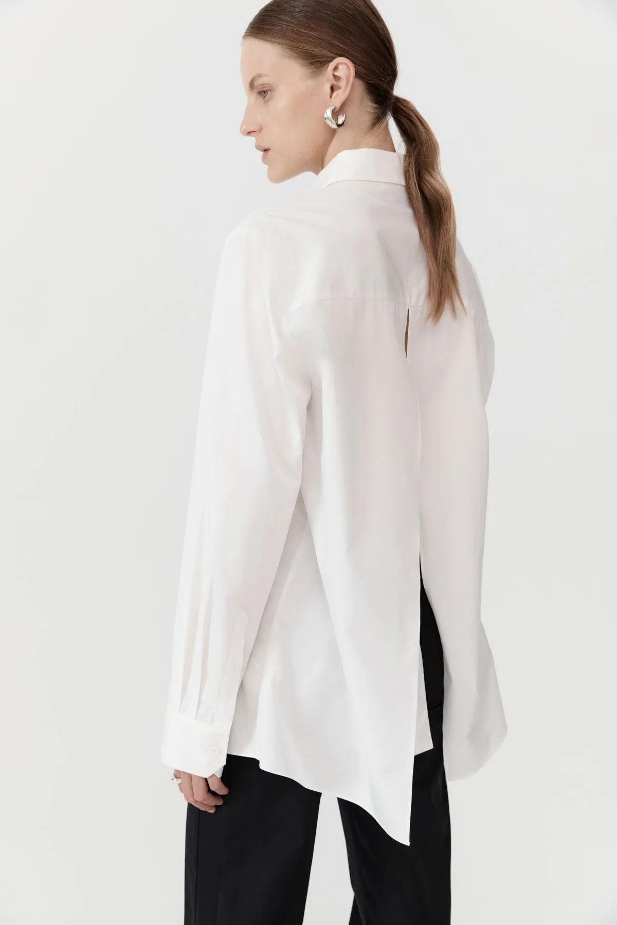 Open Back Shirt - White sold by St. Agni product image thumbnail 2