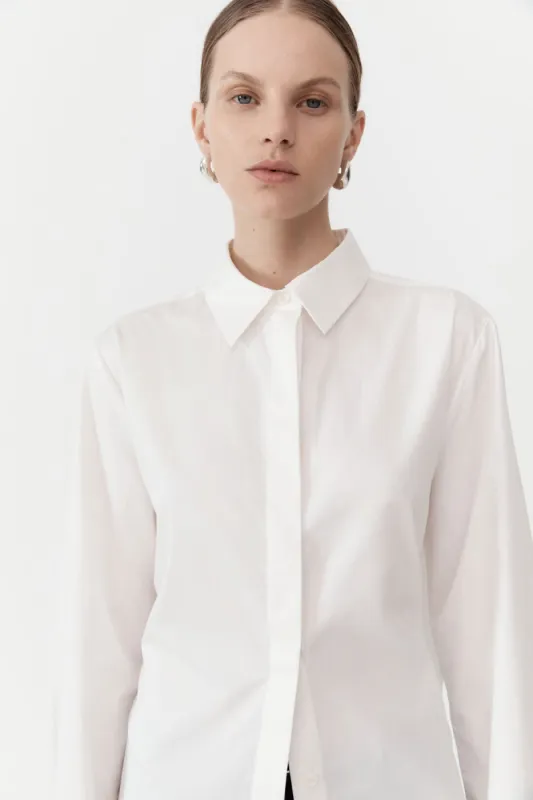 Open Back Shirt - White made by St. Agni