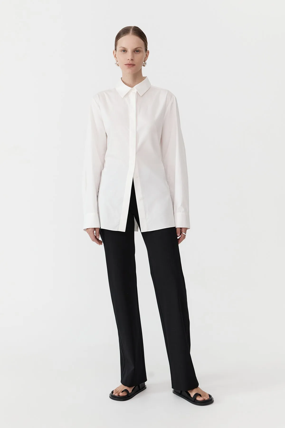 Open Back Shirt - White sold by St. Agni product image thumbnail 4