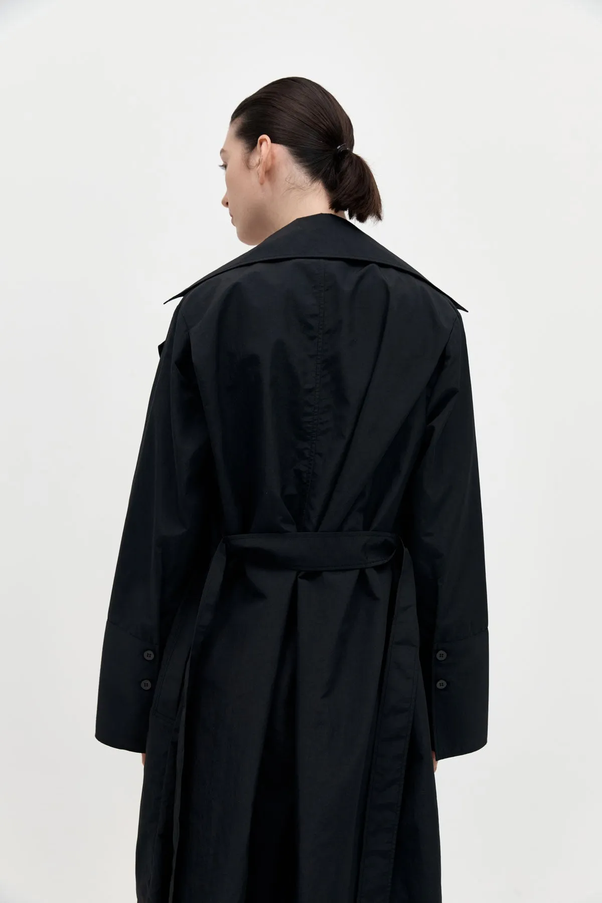 Summer Trench Coat - Black sold by St. Agni product image thumbnail 4