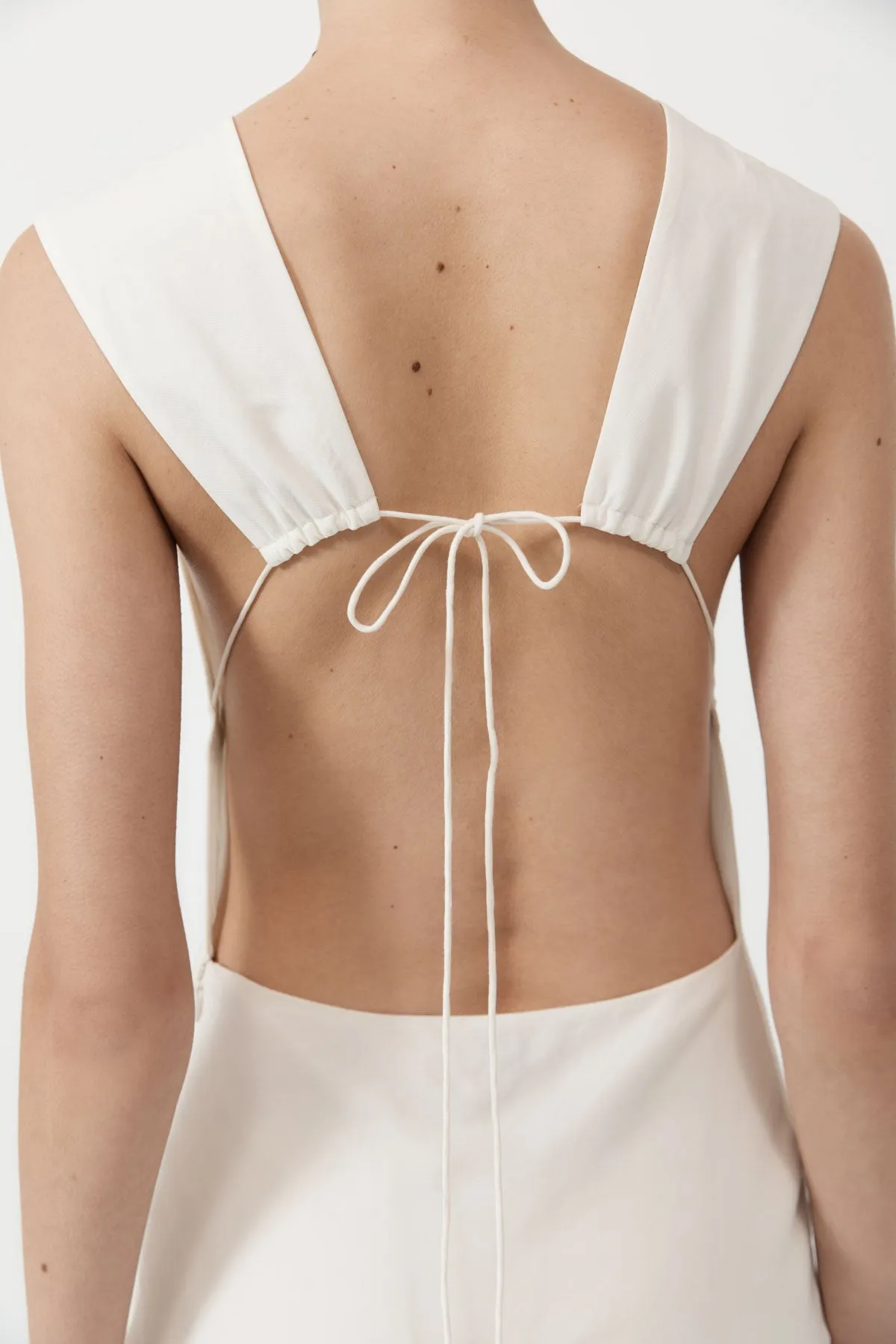 Rouleau Tie Dress - Porcelain sold by St. Agni product image thumbnail 4