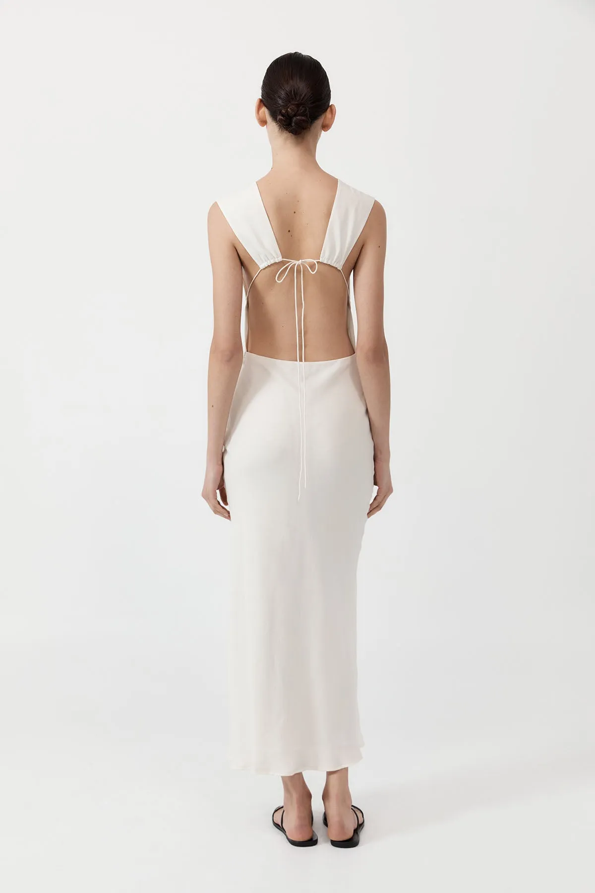 Rouleau Tie Dress - Porcelain sold by St. Agni product image thumbnail 3