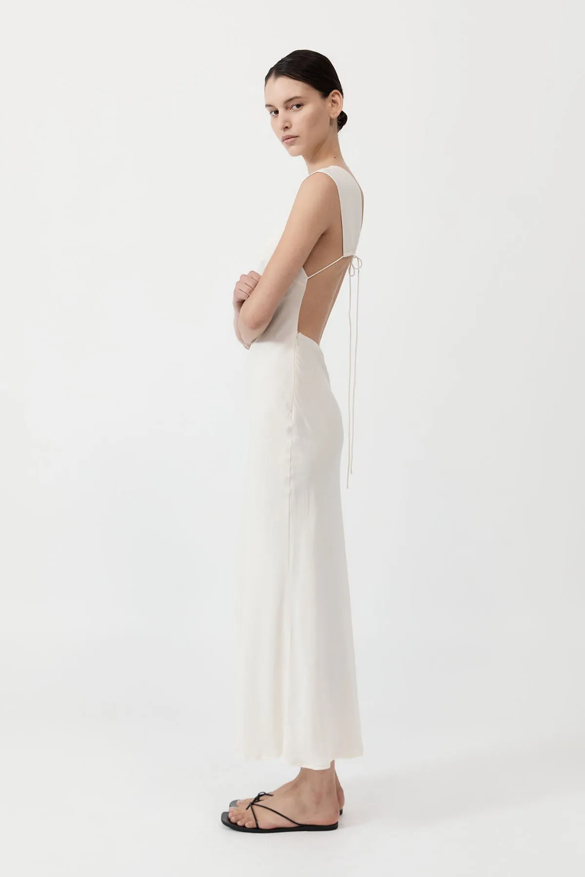 Rouleau Tie Dress - Porcelain sold by St. Agni product image thumbnail 2