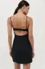 Linen Bra Mini Dress - Black sold by St. Agni