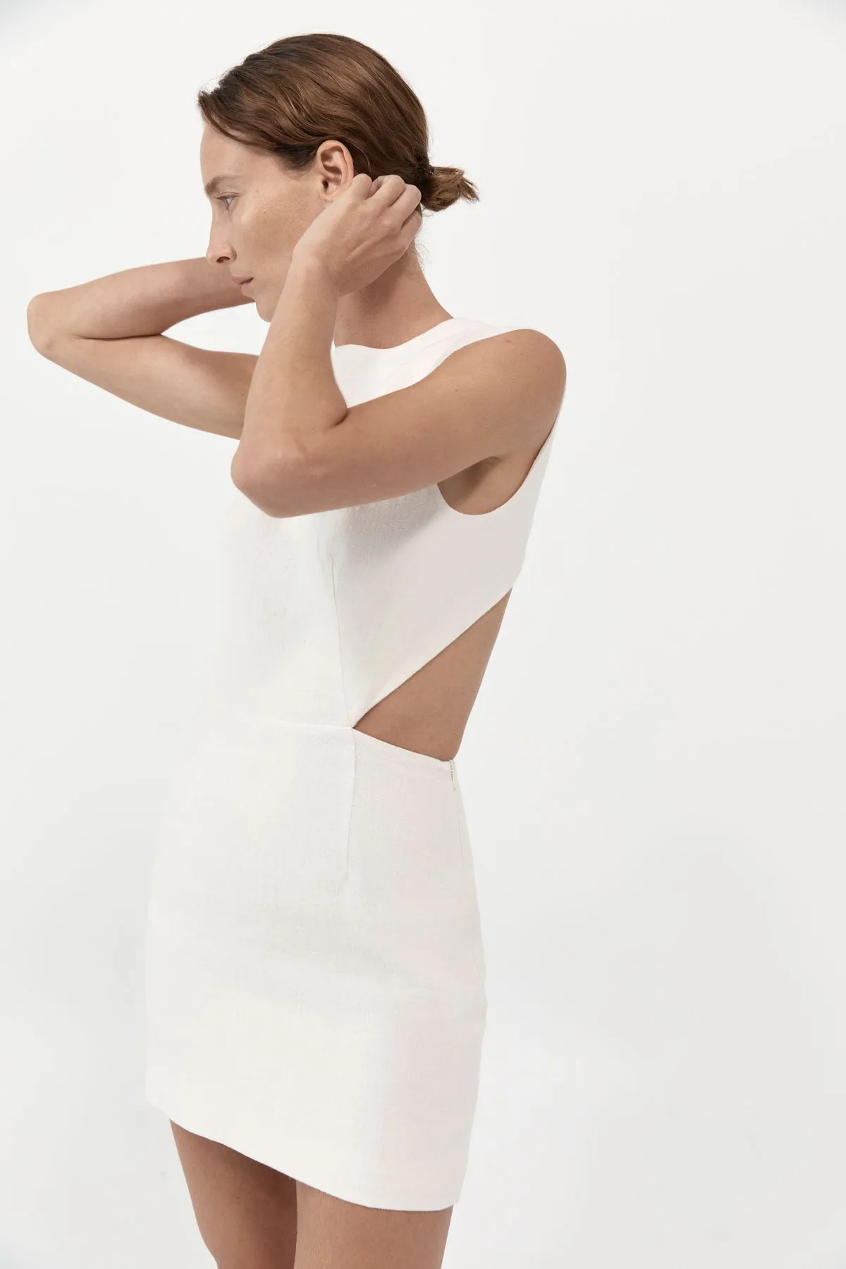 Deconstructed Mini Dress - Ivory sold by St. Agni product image thumbnail 2