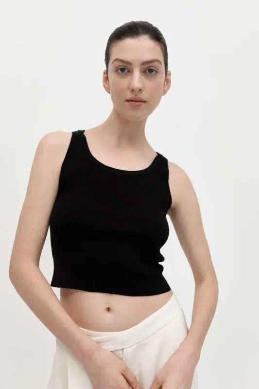 Knit Tank - Black sold by St. Agni