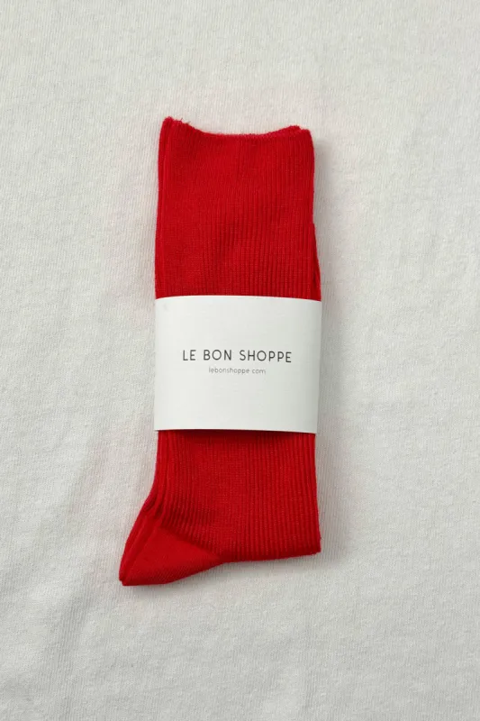 Trouser Socks By Le Bon - Red Lipstick sold by St. Agni