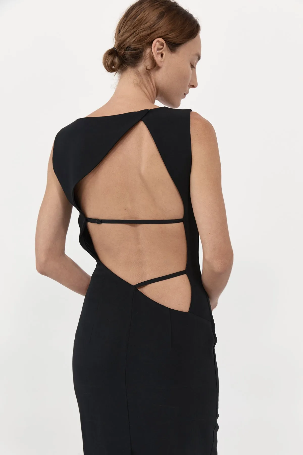 Cut Out Midi Dress - Black sold by St. Agni