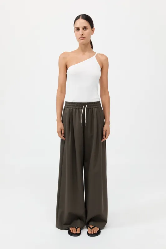 Wool Drawstring Pants - Tapenade sold by St. Agni