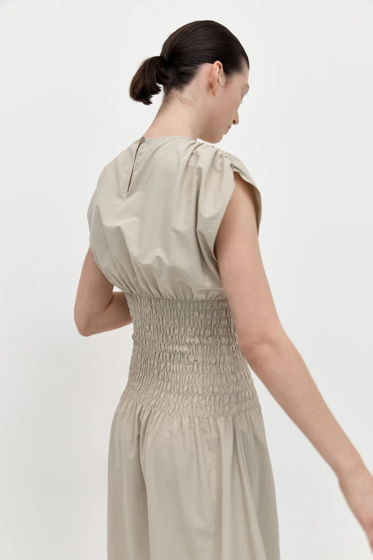 Shirred Maxi Dress - Birch sold by St. Agni product image thumbnail 4