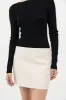 Leather Mini Skirt - Tofu sold by St. Agni