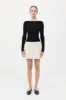 Leather Mini Skirt - Tofu sold by St. Agni