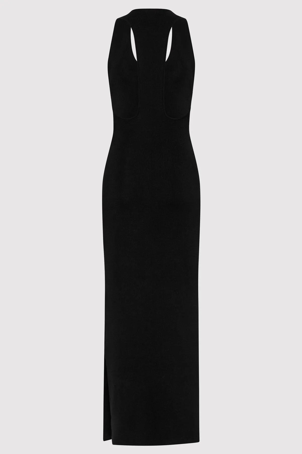 Plunge Neck Knit Dress - Black sold by St. Agni product image thumbnail 5