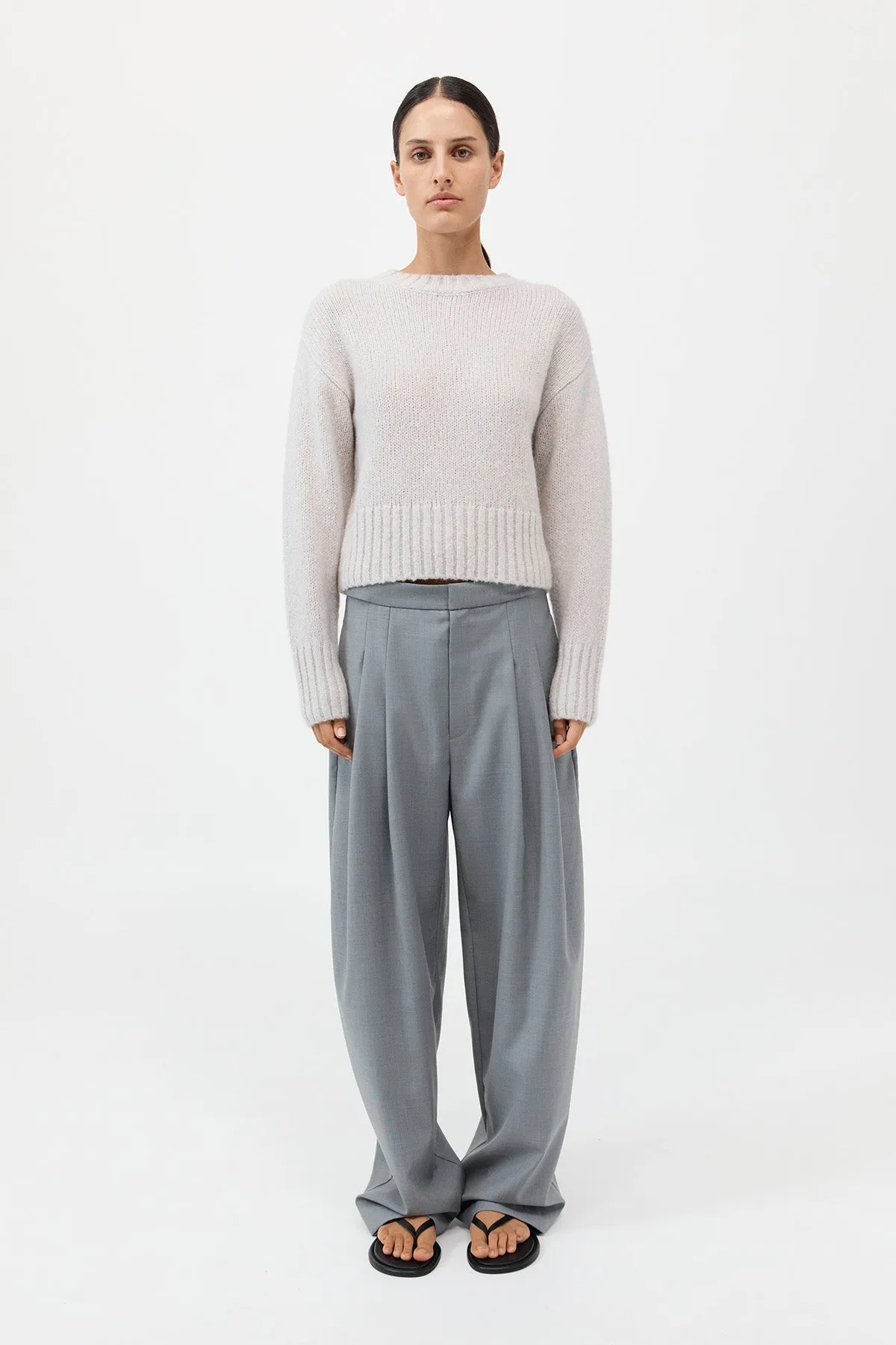Wool Cashmere Blend Sweater - Mist sold by St. Agni product image thumbnail 2