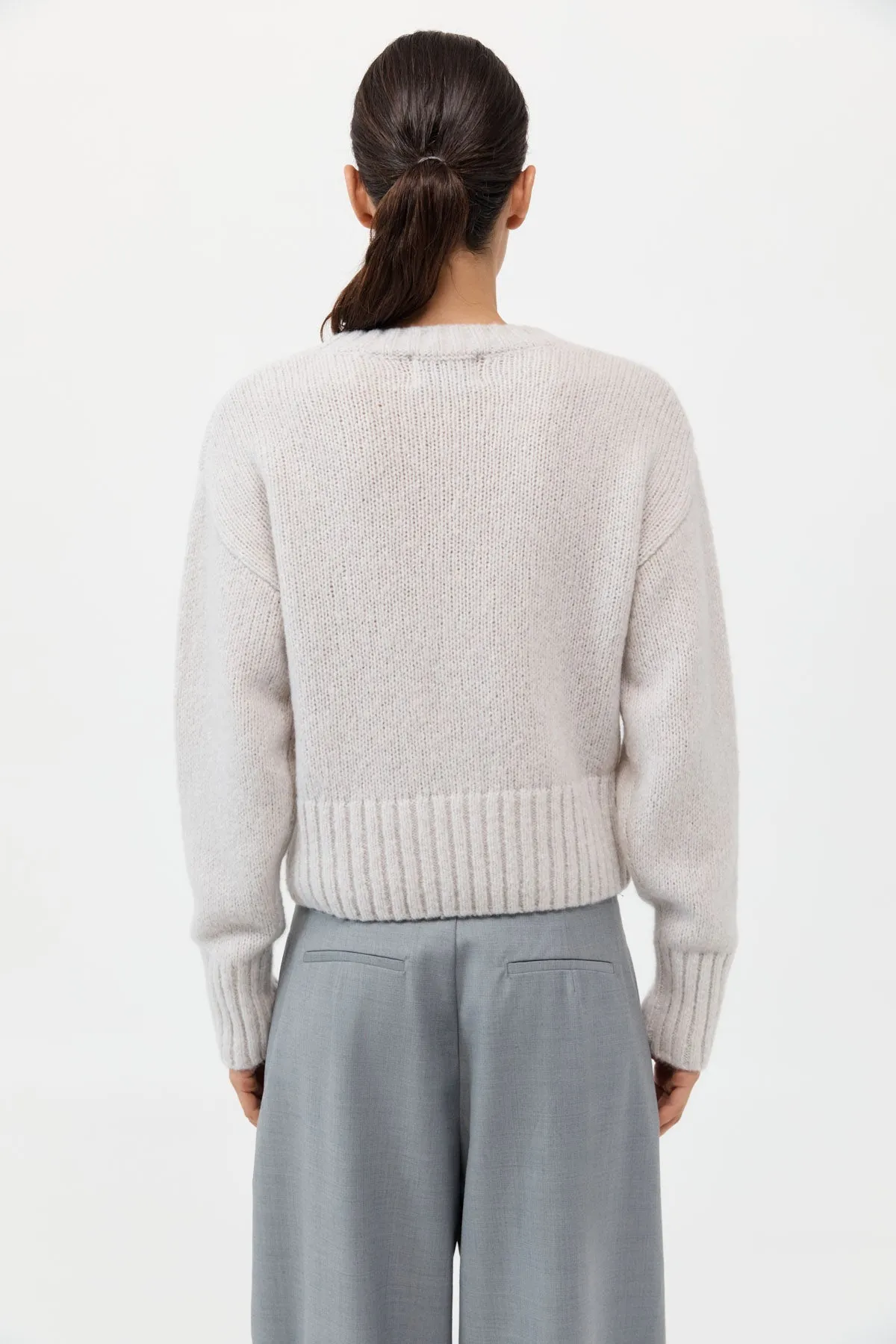 Wool Cashmere Blend Sweater - Mist sold by St. Agni product image thumbnail 5