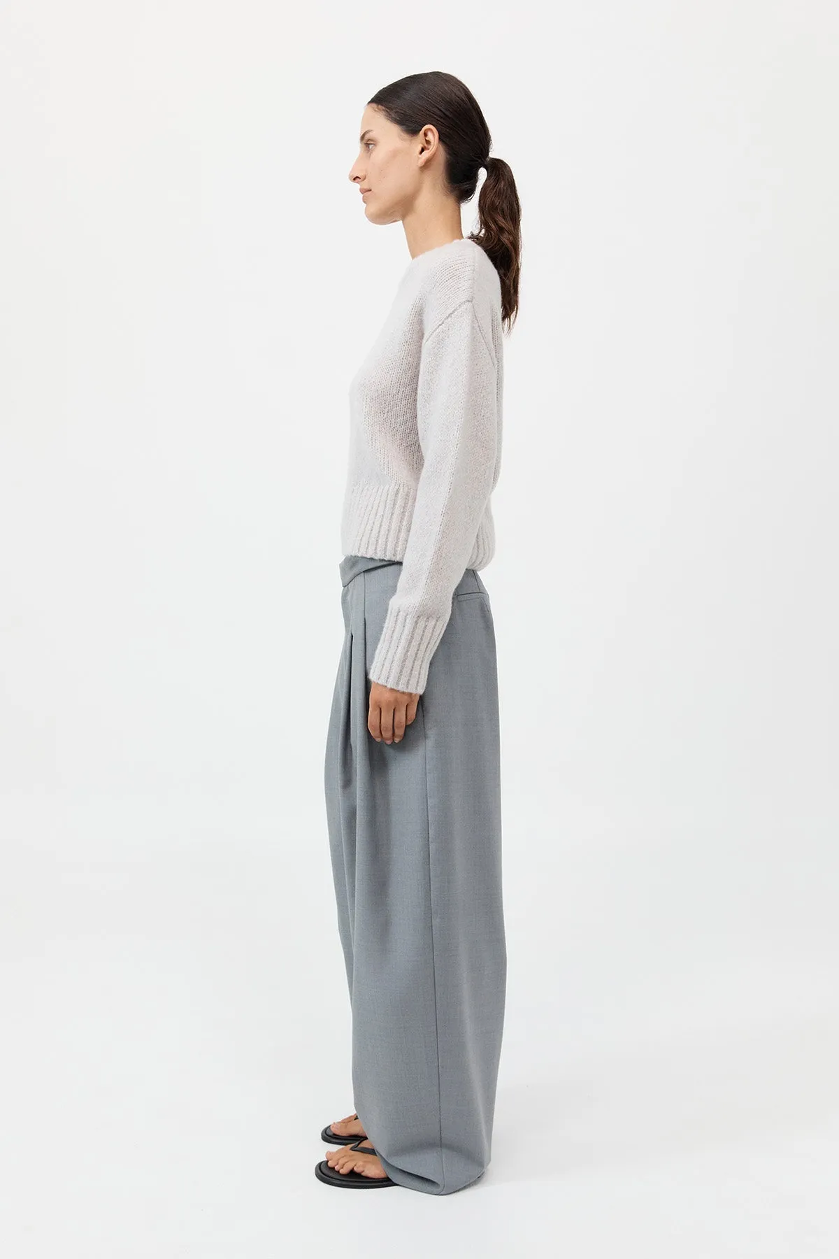 Wool Cashmere Blend Sweater - Mist sold by St. Agni product image thumbnail 4