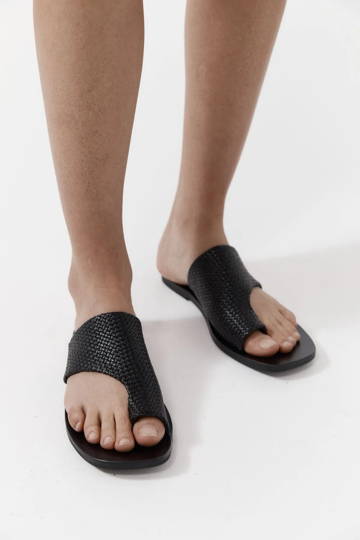 Woven Abstract Slide - Black sold by St. Agni product image thumbnail 2