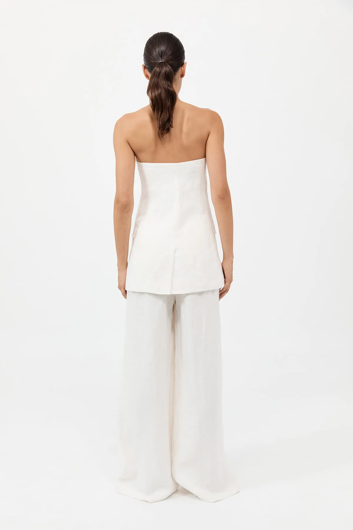 Tailored Strapless Top - Ivory sold by St. Agni product image thumbnail 4