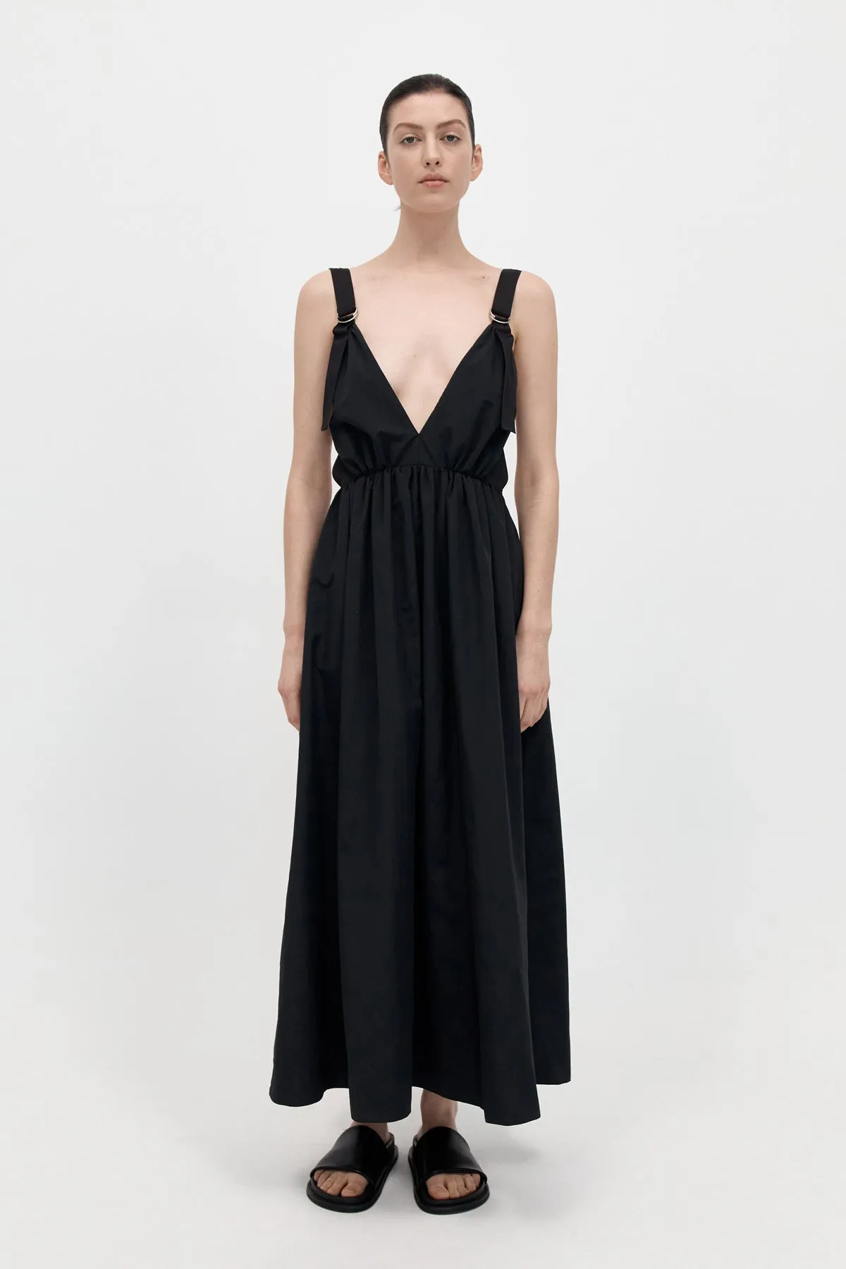Plunge Sun Dress - Black sold by St. Agni