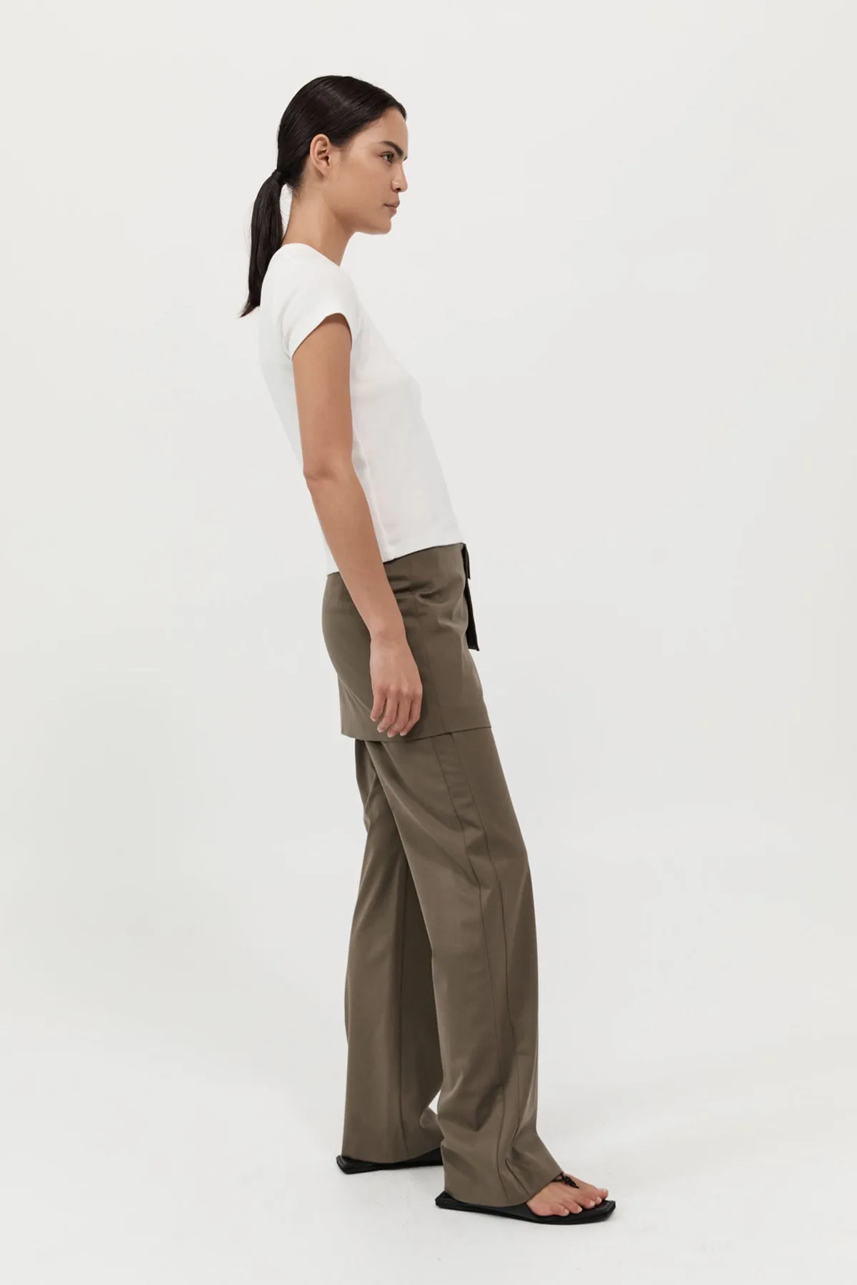 Utilitarian Pocket Mini Skirt - Kelp sold by St. Agni product image thumbnail 2