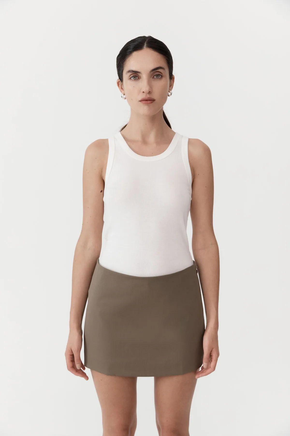 Utilitarian Pocket Mini Skirt - Kelp sold by St. Agni product image thumbnail 5