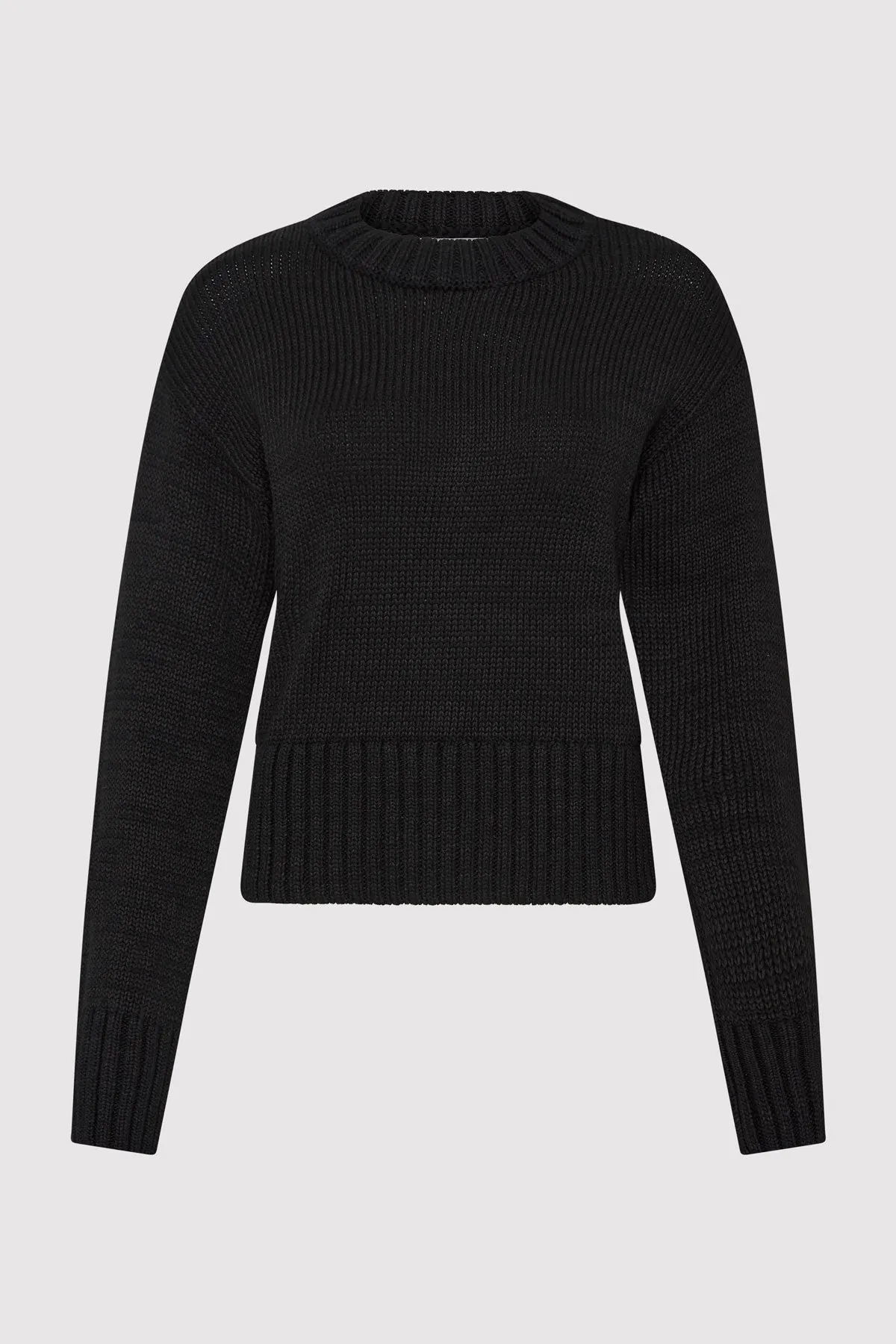 Linen Silk Blend Jumper - Black sold by St. Agni product image thumbnail 5
