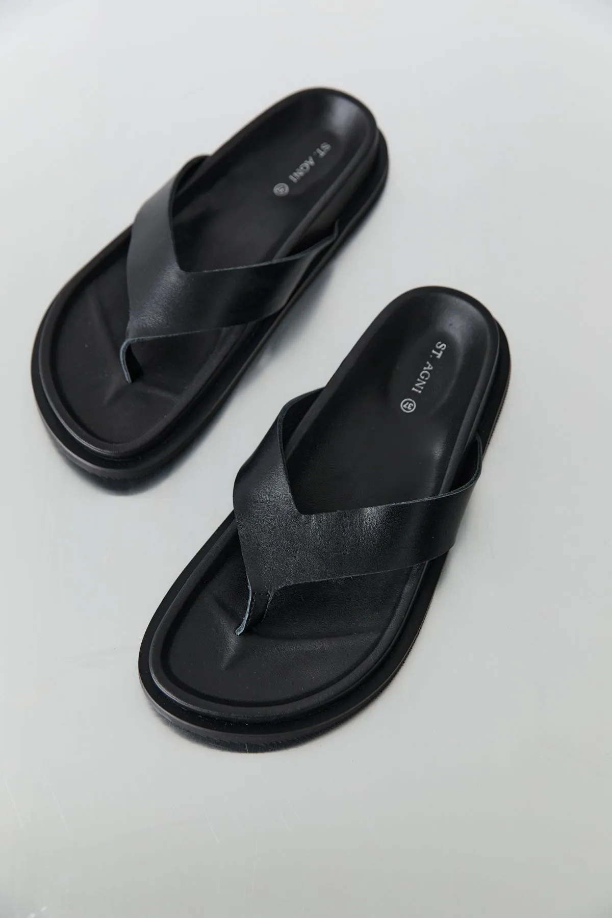 Thong Slide - Black sold by St. Agni