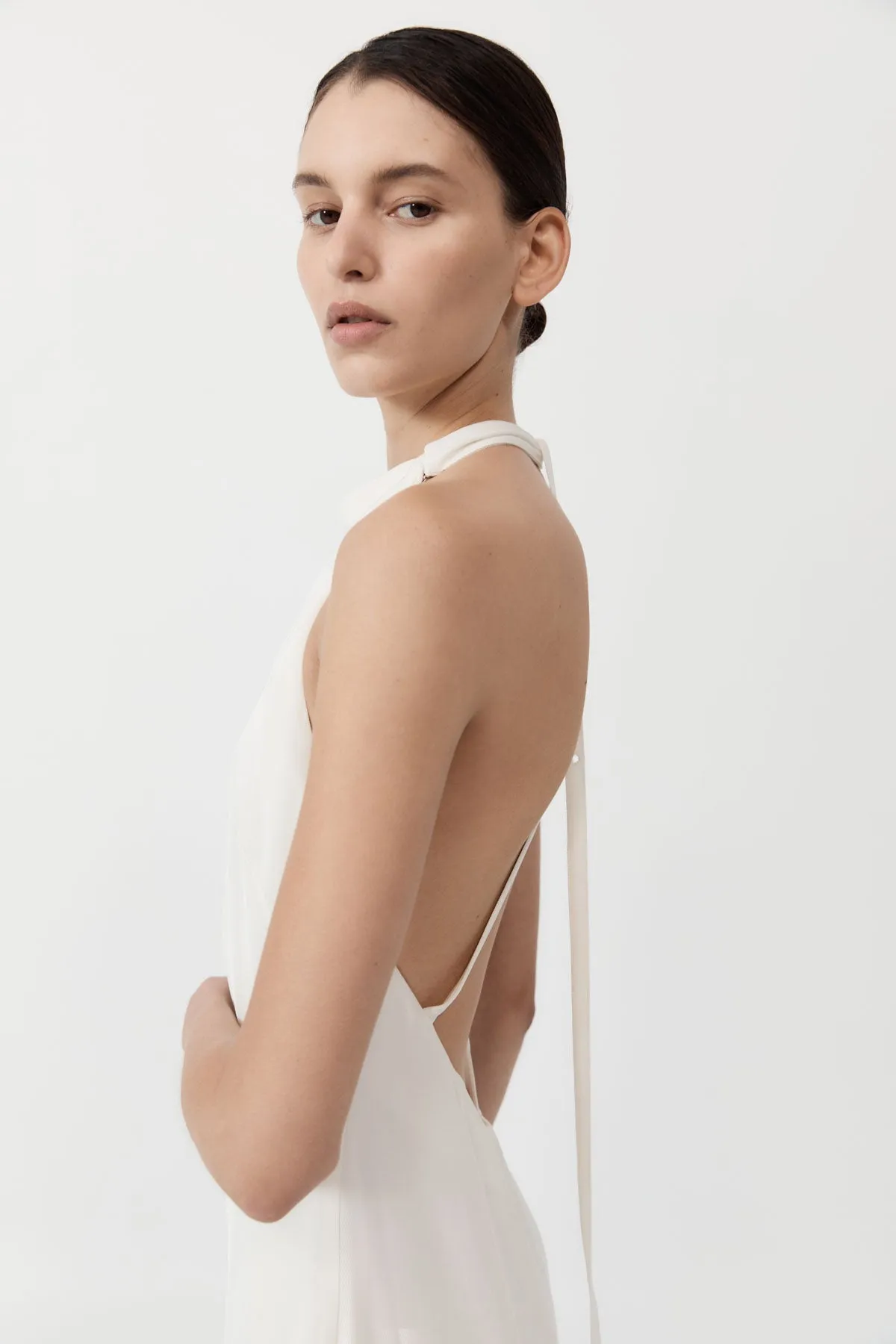 Asymm Belt Back Dress - Off White sold by St. Agni product image thumbnail 2