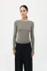 Organic Cotton Long Sleeve Top - Smokey Olive sold by St. Agni
