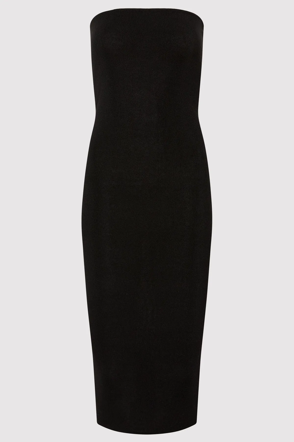 90s Strapless Knit Midi Dress - Black sold by St. Agni product image thumbnail 4