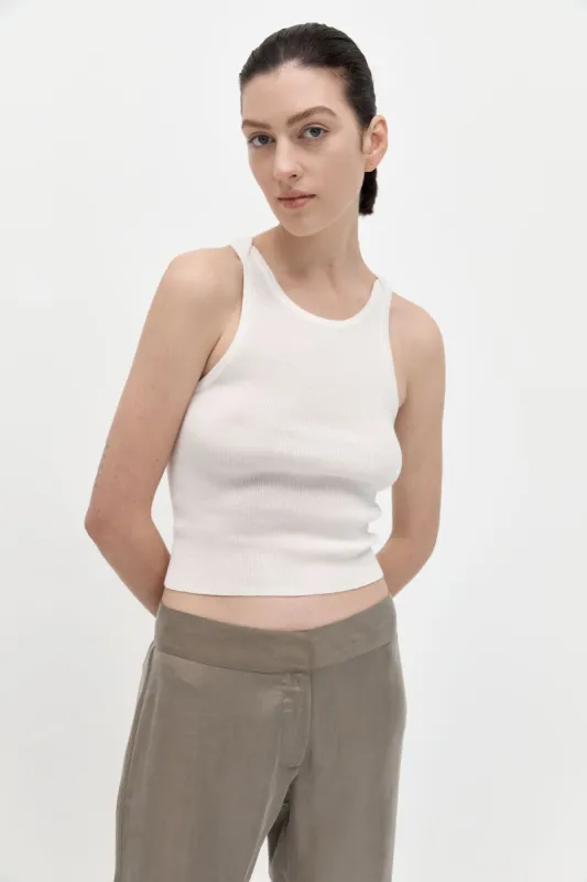 Knit Tank - White sold by St. Agni