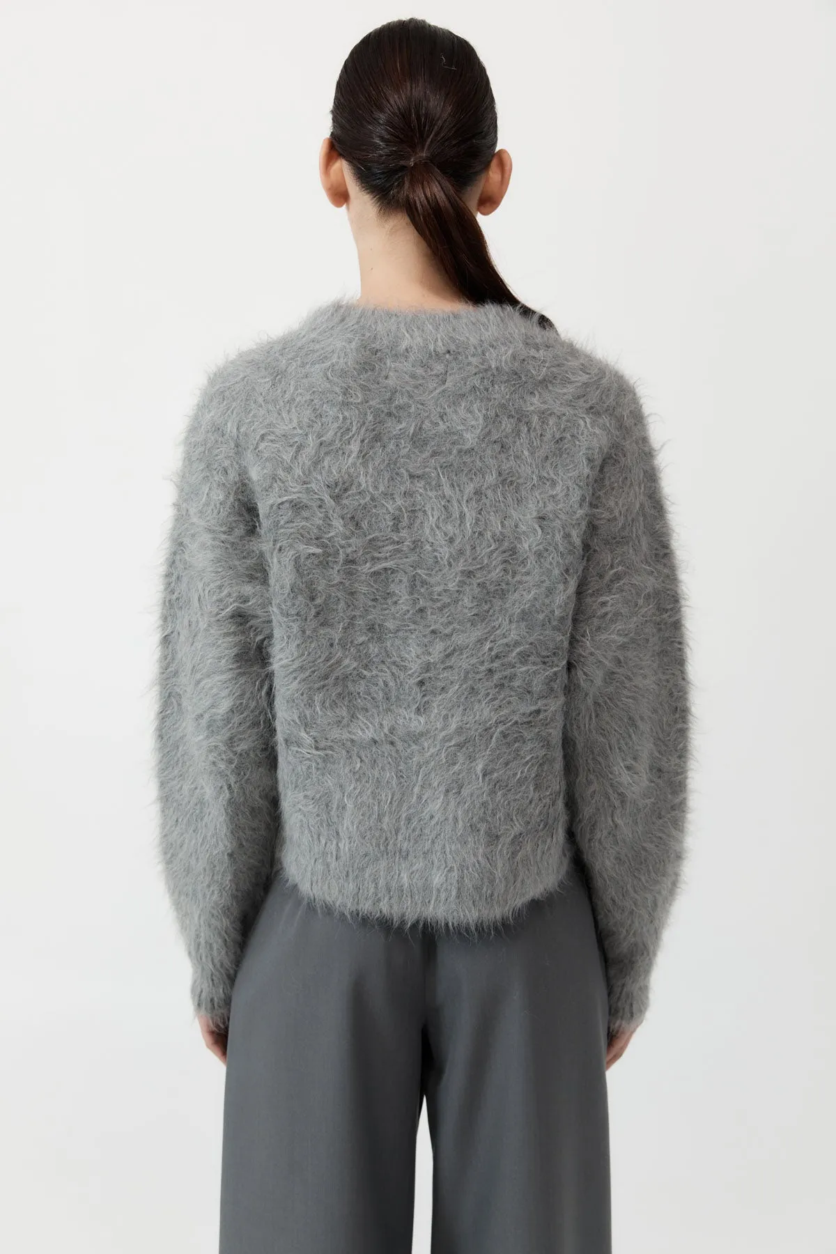 Alpaca Sweater - Soft Grey sold by St. Agni product image thumbnail 5